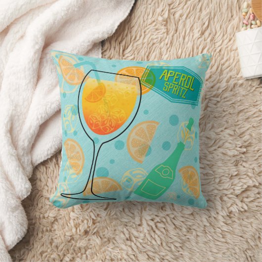 Aperol Spritz Cocktail Kussen (Deken)