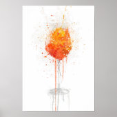 Aperol Spritz Cocktail Poster (Voorkant)
