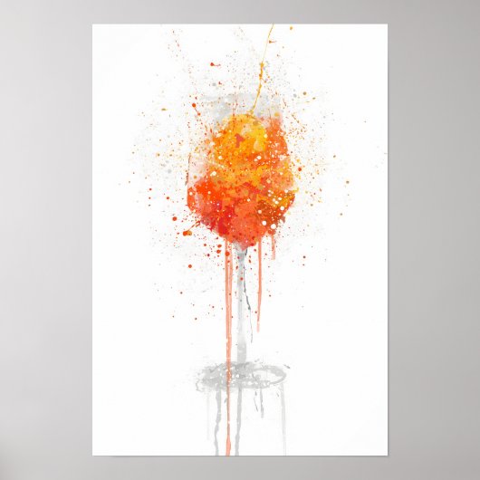 Aperol Spritz Cocktail Poster (Voorkant)