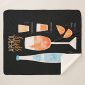 Aperol Spritz Cocktail Sherpa Deken (Voorkant (horizontaal))