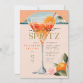 Aperol Spritz Cocktail Sinaasappel Chic Vrijgezell Kaart (Voorkant)