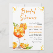 Aperol Spritz Cocktail Sinaasappel Vrijgezellenfee Kaart (Voorkant)