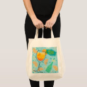 Aperol Spritz Cocktail Tote Bag (Voorkant (product))