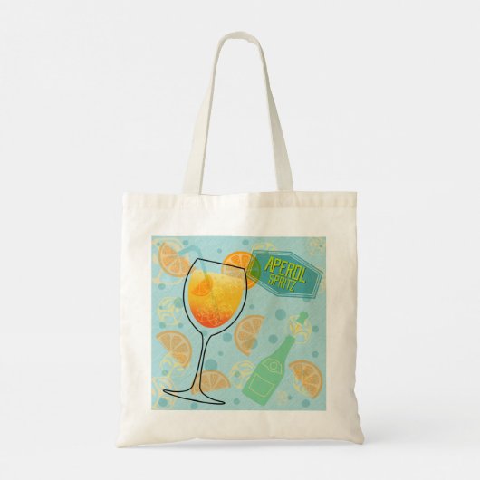 Aperol Spritz Cocktail Tote Bag (Achterkant)