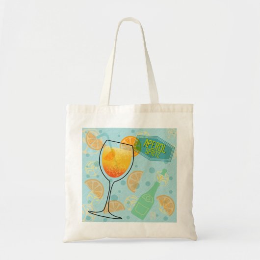 Aperol Spritz Cocktail Tote Bag (Voorkant)