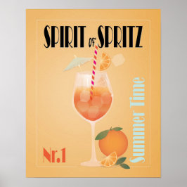 Aperol Spritz Cocktail | Vibrant Spritz-Drink Poster