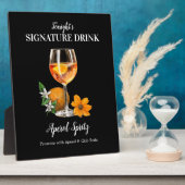 Aperol Spritz Cocktailbar Drankbordje Fotoplaat (Zijkant)