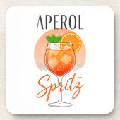 Aperol Spritz Cocktailontwerp Bier Onderzetter (Voorkant)