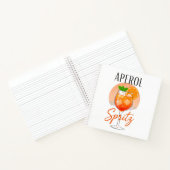 Aperol Spritz Cocktailontwerp Notitieboek (Binnen)