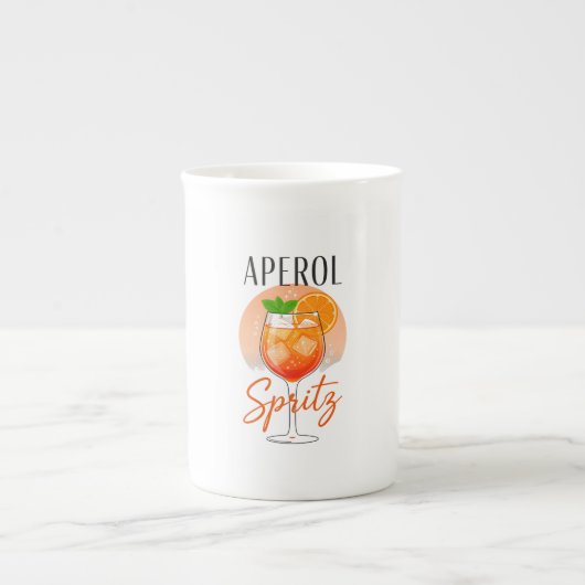 Aperol Spritz Cocktailontwerp Porselein Kop (Voorkant)