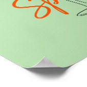 Aperol Spritz Cocktailontwerp Poster (Hoek)