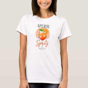 Aperol Spritz Cocktailontwerp T-shirt