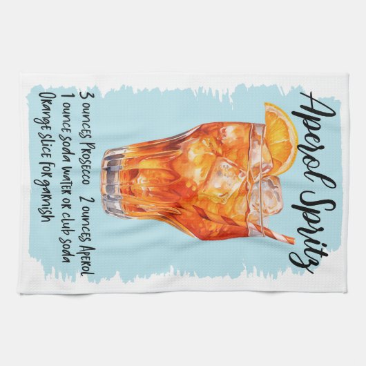 Aperol Spritz cocktailrecept Theedoek (Horizontaal)