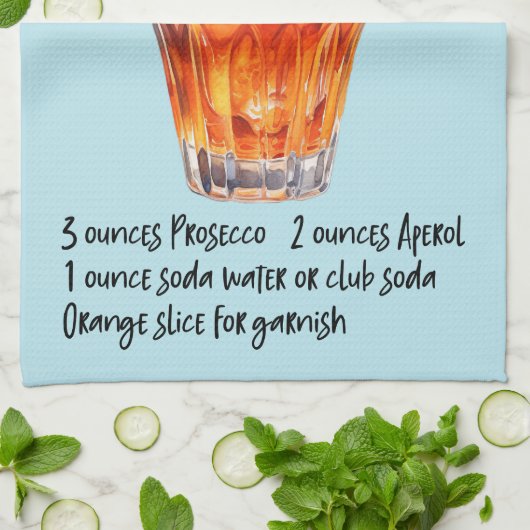 Aperol Spritz cocktailrecept Theedoek (Gevouwen)