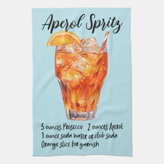 Aperol Spritz cocktailrecept Theedoek (Verticaal)