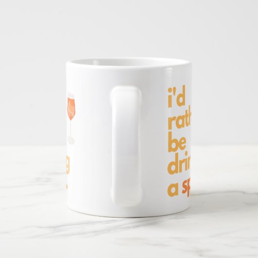 Aperol Spritz Coffee Mok - "Ik zou liever..." (Achterkant)
