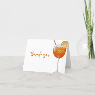 Aperol Spritz Dankkaart Italië bruidsdouche Bedankkaart