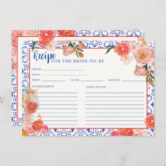 Aperol Spritz dat is een meer vrijgezellenfeest re Informatiekaartje (Voorkant / Achterkant)