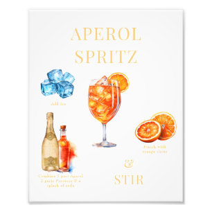 Aperol Spritz drank Foto Afdruk