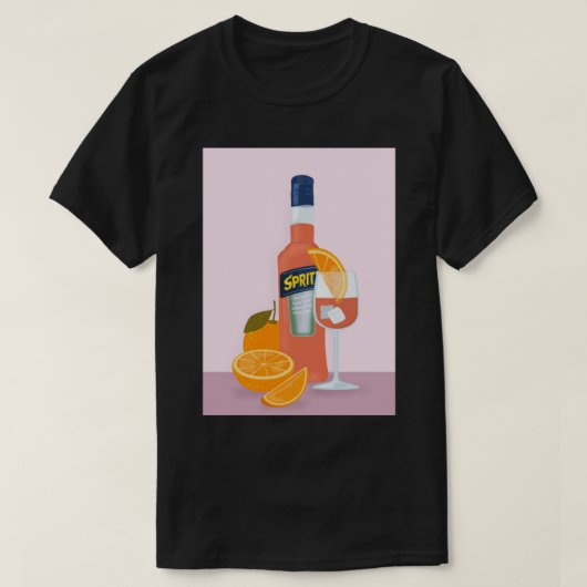Aperol Spritz Drink Sinaasappel T-shirt (Design voorkant)