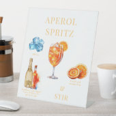 Aperol Spritz Drink voetstuk teken Reclamebord Met Voetstuk (Insitu)