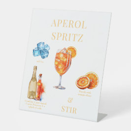 Aperol Spritz Drink voetstuk teken Reclamebord Met Voetstuk