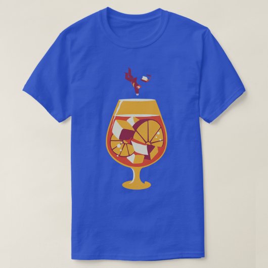 Aperol Spritz Duik in Zomer Design Ceo T-shirt (Design voorkant)