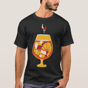 Aperol Spritz Duik In Zomer Ontwerp Dame door Tobe T-shirt