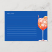 Aperol Spritz Een speciaal recept voor de bruid Informatiekaartje (Achterkant)