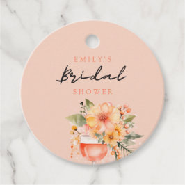 Aperol Spritz Floral Vrijgezellenfeest Bedankjes Labels