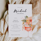 Aperol Spritz Floral Vrijgezellenfeest Kaart
