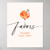 Aperol Spritz geeft de voorkeur aan Vrijgezellenfe Poster (Voorkant)