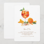 Aperol Spritz gouden tekst verlovingsfeest Kaart (Voorkant / Achterkant)