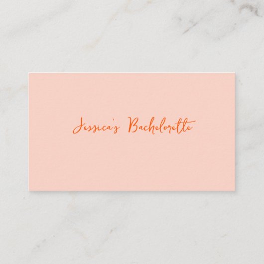 Aperol Spritz Hand getrokken Bachelorette Informatiekaartje (Achterkant)