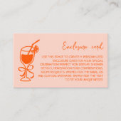 Aperol Spritz Hand getrokken Bachelorette Informatiekaartje (Voorkant)