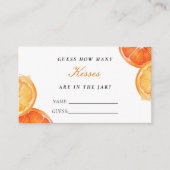 Aperol Spritz Hoeveel kussen Vrijgezellenfeest Informatiekaartje (Voorkant)