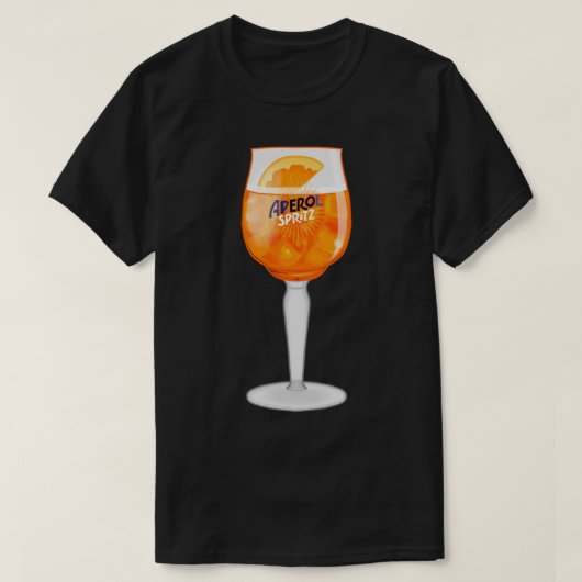 Aperol Spritz in een glas T-shirt (Design voorkant)