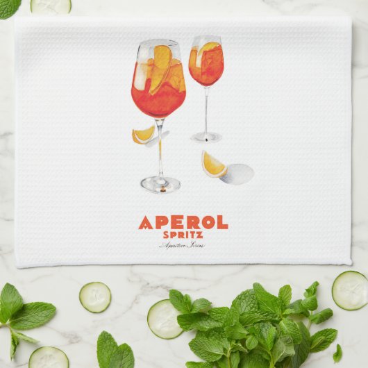 Aperol Spritz Kitchen Towel Theedoek (Gevouwen)