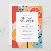 Aperol Spritz Kleurrijke Bridal Douche Uitnodiging (Voorkant)