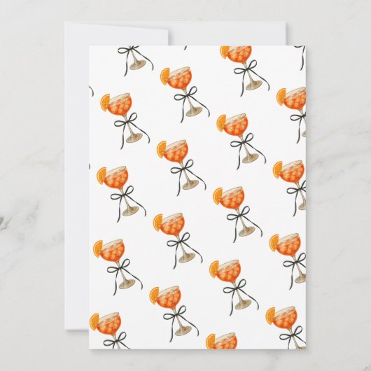 Aperol Spritz koppelt haar dertigjarige verjaardag Kaart (Achterkant)