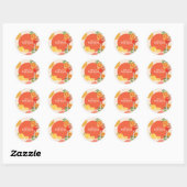 Aperol spritz Liefde op de eerste spritz Bruidsuit Ronde Sticker (Vel)