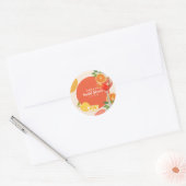 Aperol spritz Liefde op de eerste spritz Bruidsuit Ronde Sticker (Envelop)