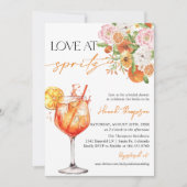 Aperol Spritz, liefde op het eerste Vrijgezellenfe Kaart (Voorkant)