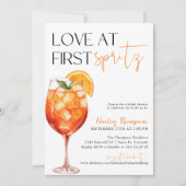 Aperol Spritz, liefde op het eerste Vrijgezellenfe Kaart (Voorkant)