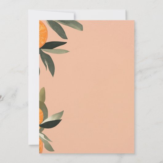 Aperol Spritz Love Citrus Brunch Vrijgezellenfeest Kaart (Achterkant)