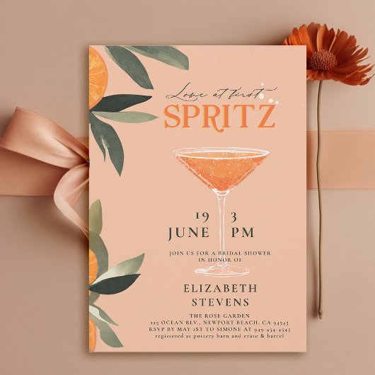 Aperol Spritz Love Citrus Brunch Vrijgezellenfeest Kaart