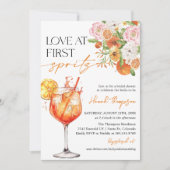 Aperol Spritz Love tijdens het eerste Spritz Vrijg Kaart (Voorkant)