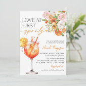 Aperol Spritz Love tijdens het eerste Spritz Vrijg Kaart (Staand voorkant)