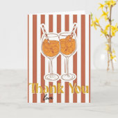 Aperol Spritz Lover Gift Thank Love Bachelorette Kaart (Gele Bloem)