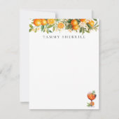 Aperol Spritz Oranje botanische  Notitiekaartje (Voorkant)